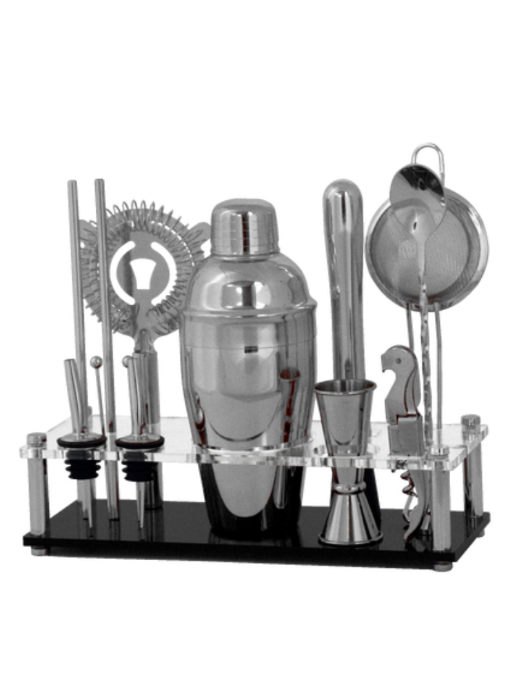 Cocktail Kit & Stand: Steel