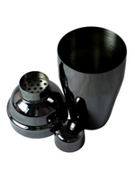 Barware and Bar Tools NZ | 3 Piece Black Chrome Cocktail Shaker