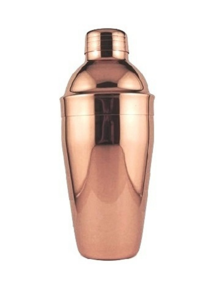 3 Piece Cocktail Shaker Copper 500ml | NZ