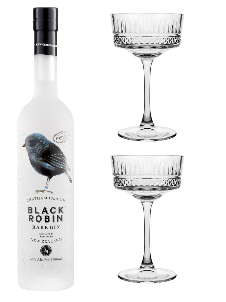 Black Robin Glassware Set