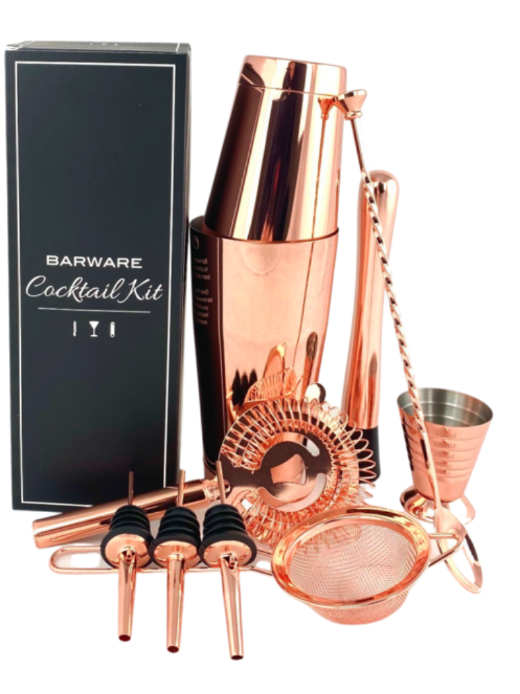 Complete Cocktail Kit in Copper | Barware | NZ