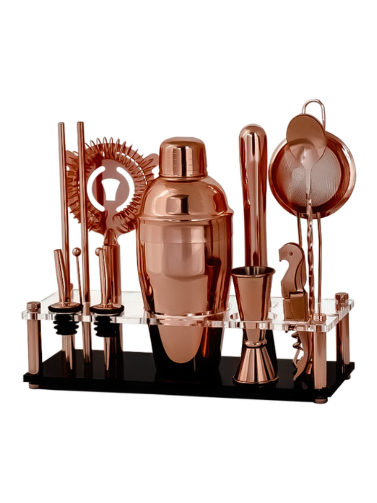 Bar Tools Gift Set in Copper with Stand | Barware | New Zealand